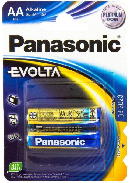 Элемент питания Panasonic Evolta LR6/316 BL6+2