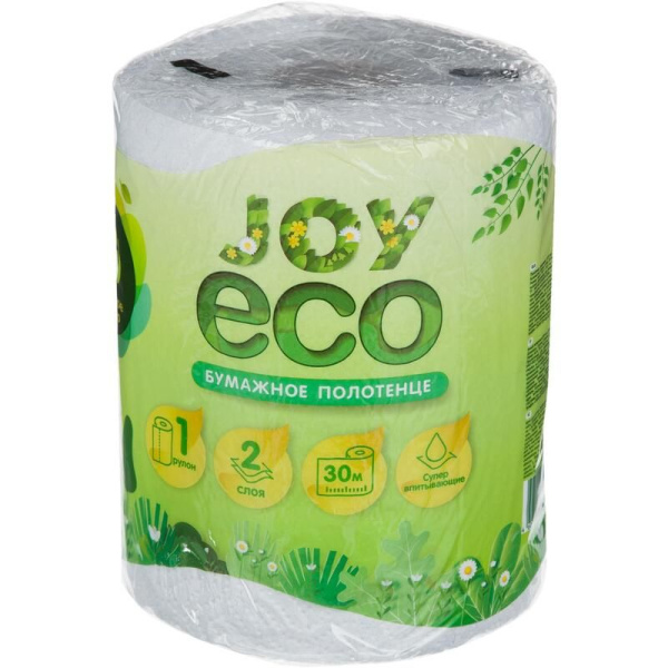 Полотенца бумажные JOI есо двухслойные, 30м/12