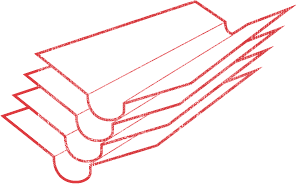 Ендова Ондулин коричневая 