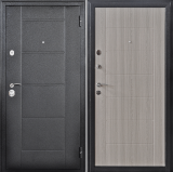 Двери металлические 2050х860х70 Форпост Квадро 2 МДФ 8мм. Лиственница серая (левая)