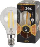 Лампа светодиодная F-LED P45-5W-827-E14 (филамент, шар, 5Вт, тепл)
