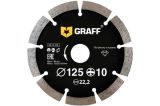 Алмазный диск по бетону и камню 125x10х22,23 мм GRAFF серия Master