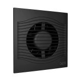 Вентилятор D100 SLIM 4С matt black с обр клапаном DICITI