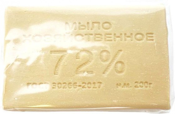 Мыло хозяйственное 72% 200гр антибактериальное (Калужский МЗ)/60