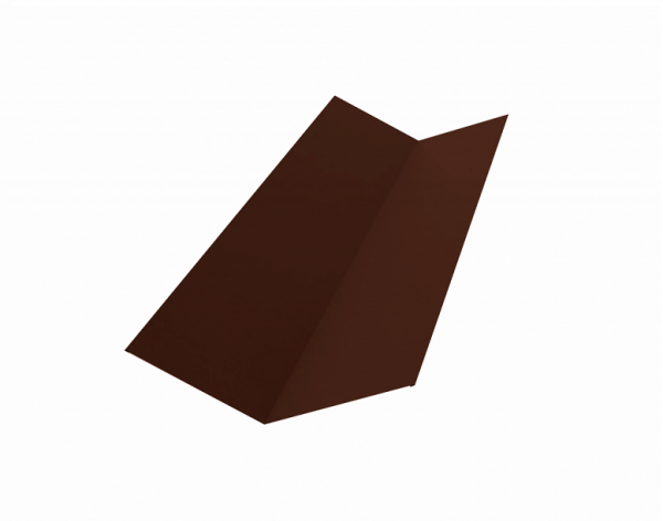 Планка ендовы верхней 0,5 145х145х2000 п/э RAL 8017 шоколадно-коричневый