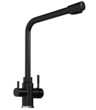 Смеситель для кухни 35к MIXLINE ML-GS13 (308) черный с вых. для питьевого фильтра
