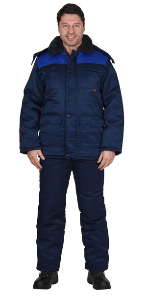 Куртка "Сириус-Профессионал" зимняя т.синяя с васильковым