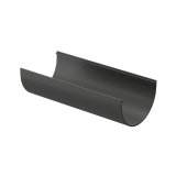 Желоб водосточный Docke Premium графит, 3 м., d120 мм, h65 мм