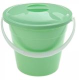 Ведро 8 л Евро пищевое с крышкой ударопрочное
