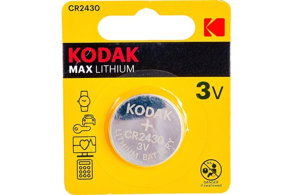 Элемент питания Kodak MAX Lithium CR2430 BL1