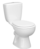 Унитаз-компакт ПОЗИТАНО МС Б1 гориз выпуск, 1-режим, сиденье полипропилен, белый, CDB00029482, Керамин