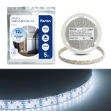 Лента светодиодная, 240SMD(2835)/m 19.2W/m 12V 5m 6500К, LS615