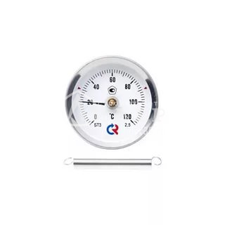 Термометр накладной БТ-30.010. (0-120С)  63мм (с пружиной)