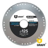 Алмазный отрезной диск по металлу 125 мм Black для УШМ GRAFF 