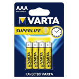 Батарейка щелочная Varta LR03 (AAA) SuperLife 1.5В бл/4