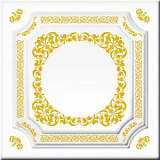 Плитка потолочная Ф1-002 золото (26/104) нз