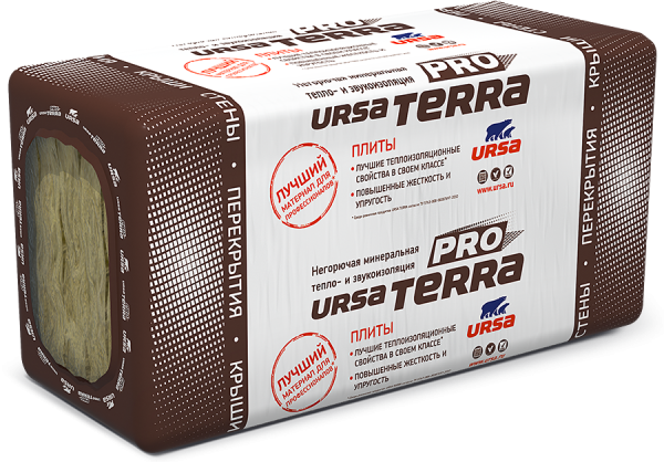 Теплоизоляция URSA TERRA 34 PN PRO (8) (1000*610*50) 4,88м2/0.244м3 (11/44)